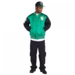 Mitchell Ness NBA Boston Celtics Primetime Heavyweight Satin Jacket Vintage Logo Celtics M JK8453-BCEKYGN - Image 6
