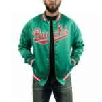 Mitchell Ness NBA Milwaukee Bucks Lightweight Jacket M STJKMG18013-MBUDKGN - Image 2