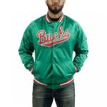 Mitchell Ness NBA Milwaukee Bucks Lightweight Jacket M STJKMG18013-MBUDKGN