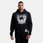 Mitchell Ness Nfl Team Logo Hoody Oakland Raiders M HDSSINTL1052-ORABLCK - Image 4