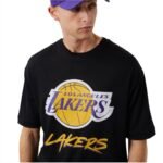 New Era NBA Los Angeles Lakers Script Mesh Tee M 60284737 - Image 5