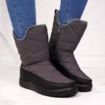NEWS W EVE309B waterproof snow boots gray - Image 3