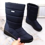 News W EVE436B navy blue high ankle boots - Image 8