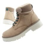 Oneill winter boots womens hiking boots ankle boots insulated fashionable beige white