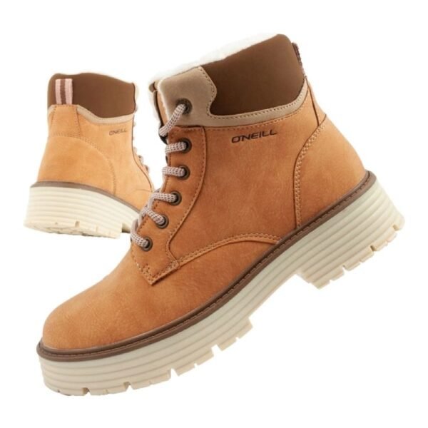 Oneill winter boots womens hiking boots ankle boots insulated fashionable brown