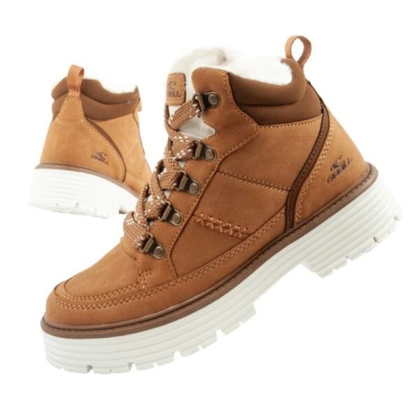 Oneill winter boots womens hiking boots ankle boots insulated fashionable brown