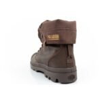 Palladium Mens Baggy Coated High Top Sneakers, Fashionable Dark Brown - Image 5