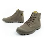 Palladium Mens Pampa Hi Dare II High Top Sneakers Olive - Image 8