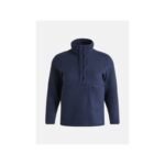 Peak Performance W Fleece Snap T Neck sweatshirt blue