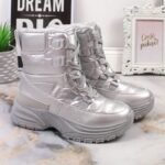 Potocki W WOL117B metallic lace-up snow boots - Image 2