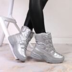 Potocki W WOL117B metallic lace-up snow boots - Image 5