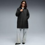 Puma ESS Hooded Padded Parka Womens Jacket Black 685232 01 - Image 5