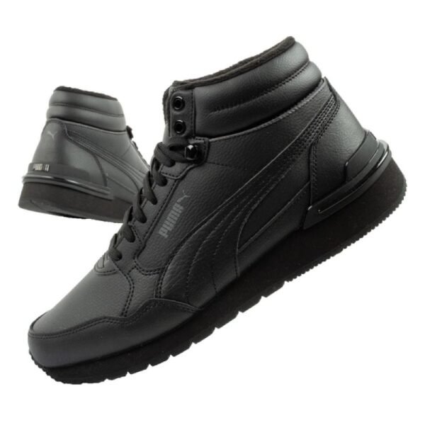 Puma ST Runner v4 Mid mens high-top sneakers black