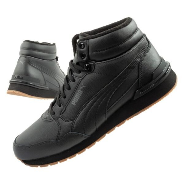 Puma ST Runner v4 Mid mens high-top sneakers black
