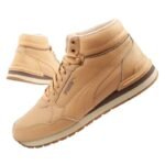 Puma ST Runner v4 Mid mens high-top sneakers brown