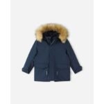 Reimatec Reima Mutka childrens winter jacket, waterproof, insulated, navy blue (5100037B-6980)