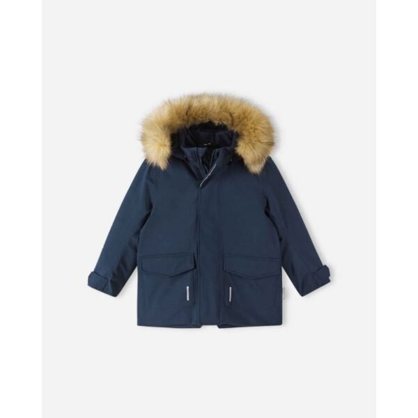 Reimatec Reima Mutka childrens winter jacket, waterproof, insulated, navy blue (5100037B-6980)