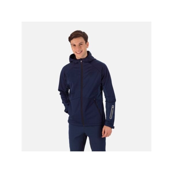 ROSSIGNOL Softshell Hoodie Jacket Jkt Navy Blue
