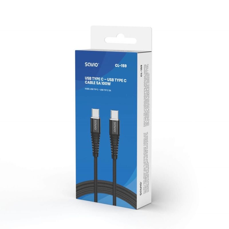 lupin-wear-ca-savio-cable-usb-type-c-usb-type-c-5a-1m-cl-159-1921760 Savio USB Type C