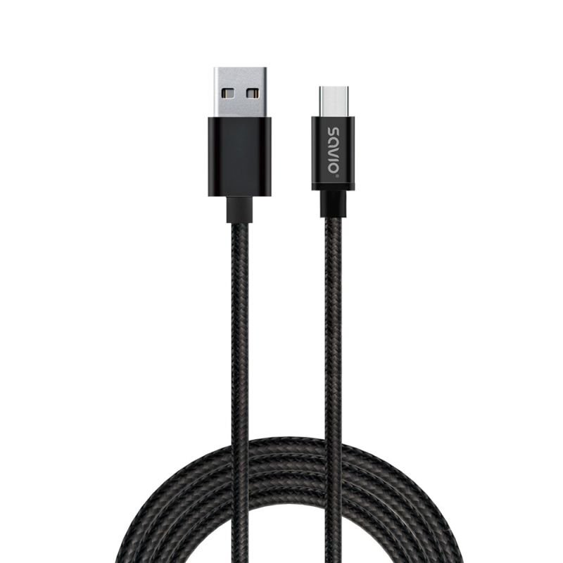 lupin-wear-ca-savio-cl-129-cable-usb-type-c-usb-2-0-type-a-2m-black-1921771 Savio CL-129 Cable -