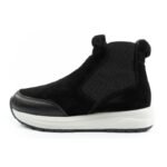 Scholl Beverly Bootie Womens Leather Ankle Boots Black - Image 2