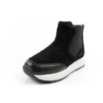 Scholl Beverly Bootie Womens Leather Ankle Boots Black - Image 3