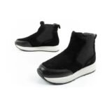 Scholl Beverly Bootie Womens Leather Ankle Boots Black - Image 8