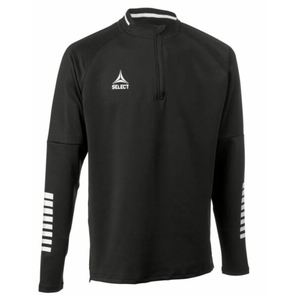 SELECT Monaco v 24 black 1/2 zip football training sweatshirt