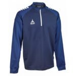 SELECT Spain v 25 navy blue zip-up football training sweatshirt