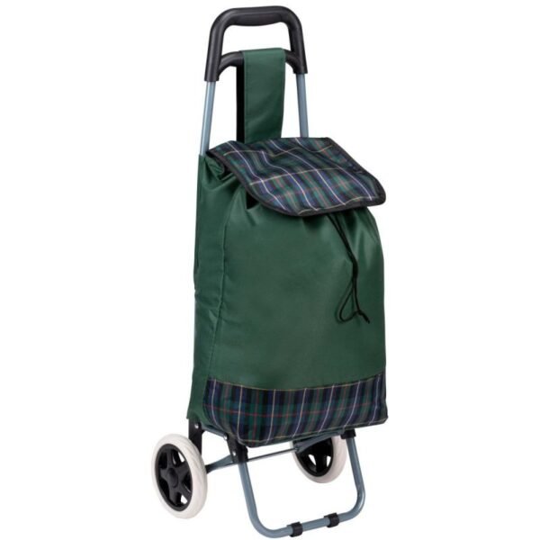 Convenient Green Shopping Trolley