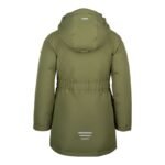 Trollkids Girls Alesund Coat Childrens Winter Hooded Jacket Waterproof Down Green (301-323) - Image 2
