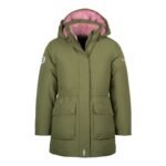 Trollkids Girls Alesund Coat Childrens Winter Hooded Jacket Waterproof Down Green (301-323)
