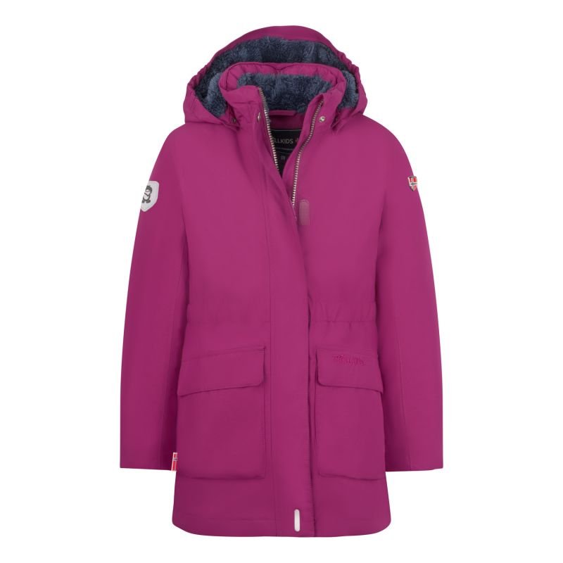lupin-wear-ca-trollkids-girls-alesund-coat-waterproof-pink-down-jacket-301-235-1180463 Trollkids Girls Alesund Coat Waterproof Pink Down Jacket (301-235) - Image 1