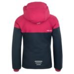 Trollkids Girls Hallingdal Jacket with Hood, Navy/Pink (223-114) - Image 2