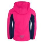 TrollKids Girls Kristiansand Jacket navy/magenta softshell pink (321-114) - Image 2