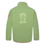 Trollkids Girls Oppdal Jacket XT sporty fleece jacket with zip, green (415-353) - Image 2