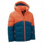 Trollkids Kids Gryllefjord Waterproof Winter Jacket Orange/Blue (365-428) - Image 3
