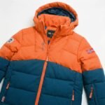 Trollkids Kids Gryllefjord Waterproof Winter Jacket Orange/Blue (365-428) - Image 4