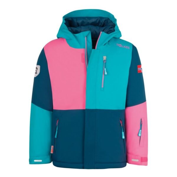 Trollkids Kids Hallingdal Jacket Outdoor Multicolor Hooded Winter Jacket (226-123)