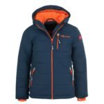 Trollkids Kids Hemsedal Snow Jacket XT mystic blue/orange abrasion-resistant blue (513-142)