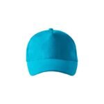 Unisex cap 5P (turquoise) - Image 2