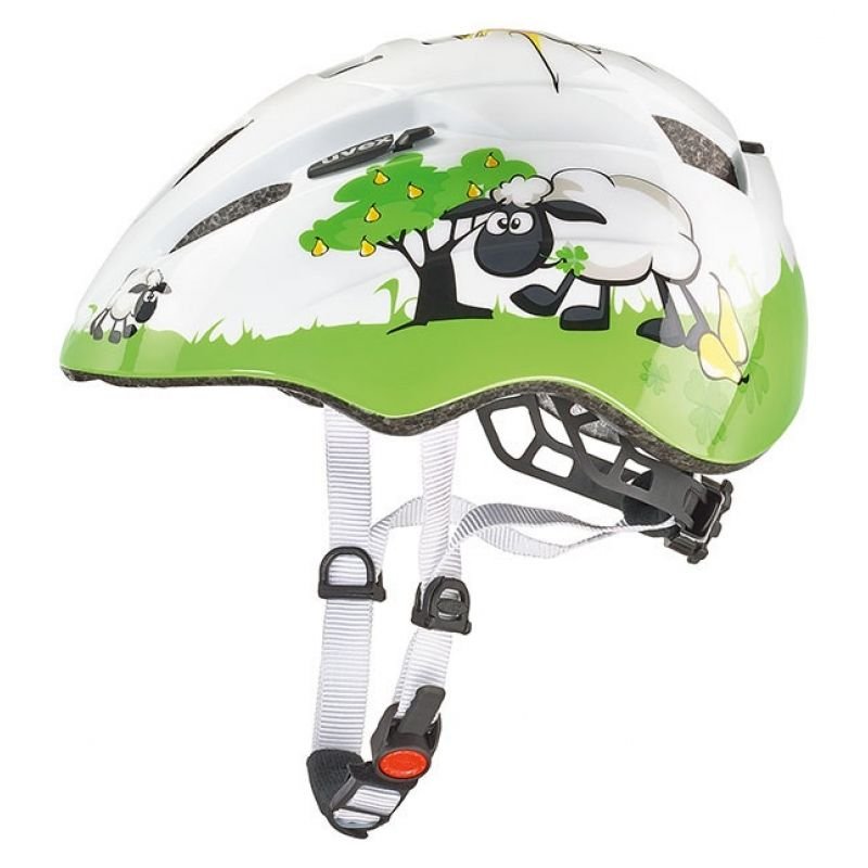 lupin-wear-ca-uvex-kid-2-kids-bike-helmet-white-and-green-148876 Uvex Kid 2 Kids Bike Helmet White and Green - Image 1