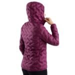 Viking Aspen Lady womens hooded down jacket, purple, insulated (750/23/8818/46) - Image 5