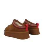 Womens leather shoes Solo Soprani Couture Sabot fur Hugh Platform light brown SSW421P22 51 - Image 3