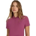 Womens polo shirt 4F F554 burgundy 4FWAW25TPTSF554 60S - Image 7