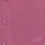 Womens polo shirt 4F F554 burgundy 4FWAW25TPTSF554 60S - Image 8