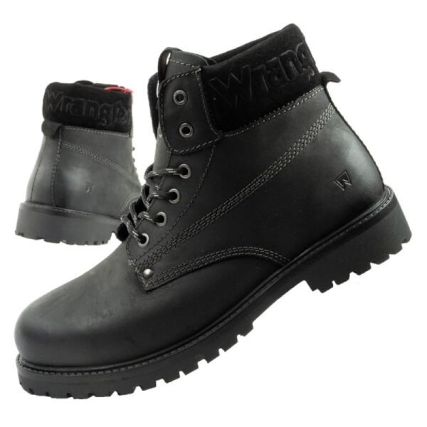 Wrangler Arch mens shoes Chelsea boots elegant ankle boots natural leather black