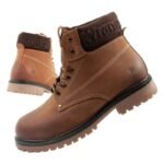 Wrangler Arch mens shoes Chelsea boots elegant ankle boots natural leather brown