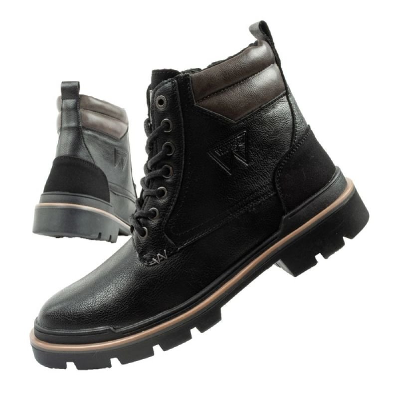 lupin-wear-ca-wrangler-nevada-men-s-shoes-chelsea-boots-elegant-fashionable-lace-up-black-1623386 Wrangler Nevada Men's Chelsea