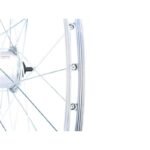 28 INCH FRONT WHEEL WITH SHIMANO HUB SILVER RIM - Image 2